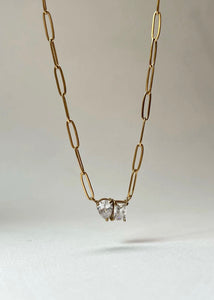 Francesca - Waterproof Double Stone Necklace