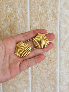 Ocean Seashell - Waterproof Statement Earrings