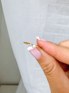 Julie - Waterproof Mini Pearl and Stone Ring