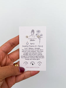Birthstone Waterproof Earrings (Studs)