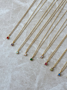 Birthstone Pendant - Multiway Waterproof Necklace