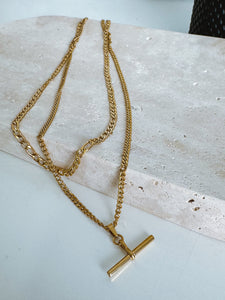 Annalise - Waterproof Double Layer Toggle Necklace Stack