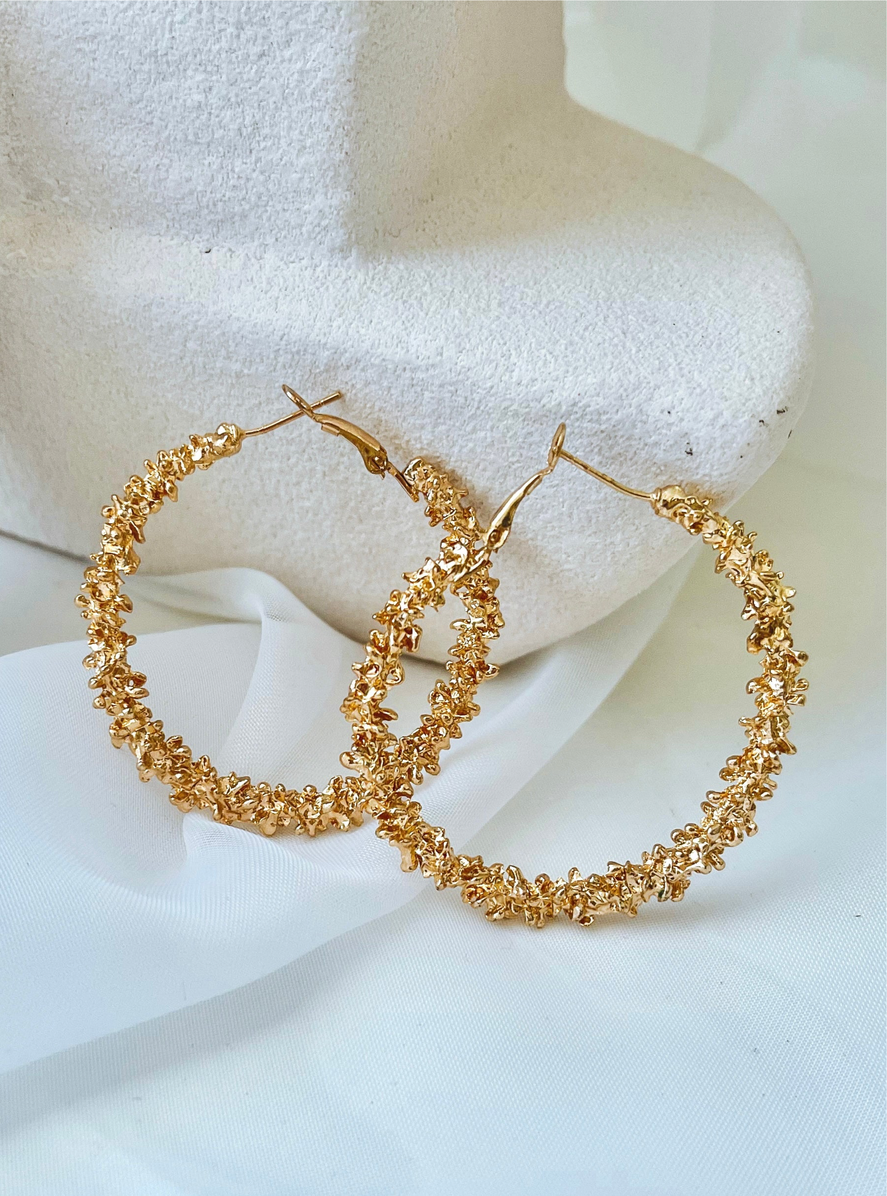 Rome - Gold Statement Hoops