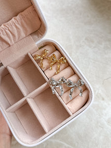 Alice - Waterproof Bow Studs