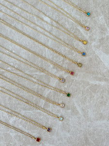 Birthstone Pendant - Multiway Waterproof Necklace