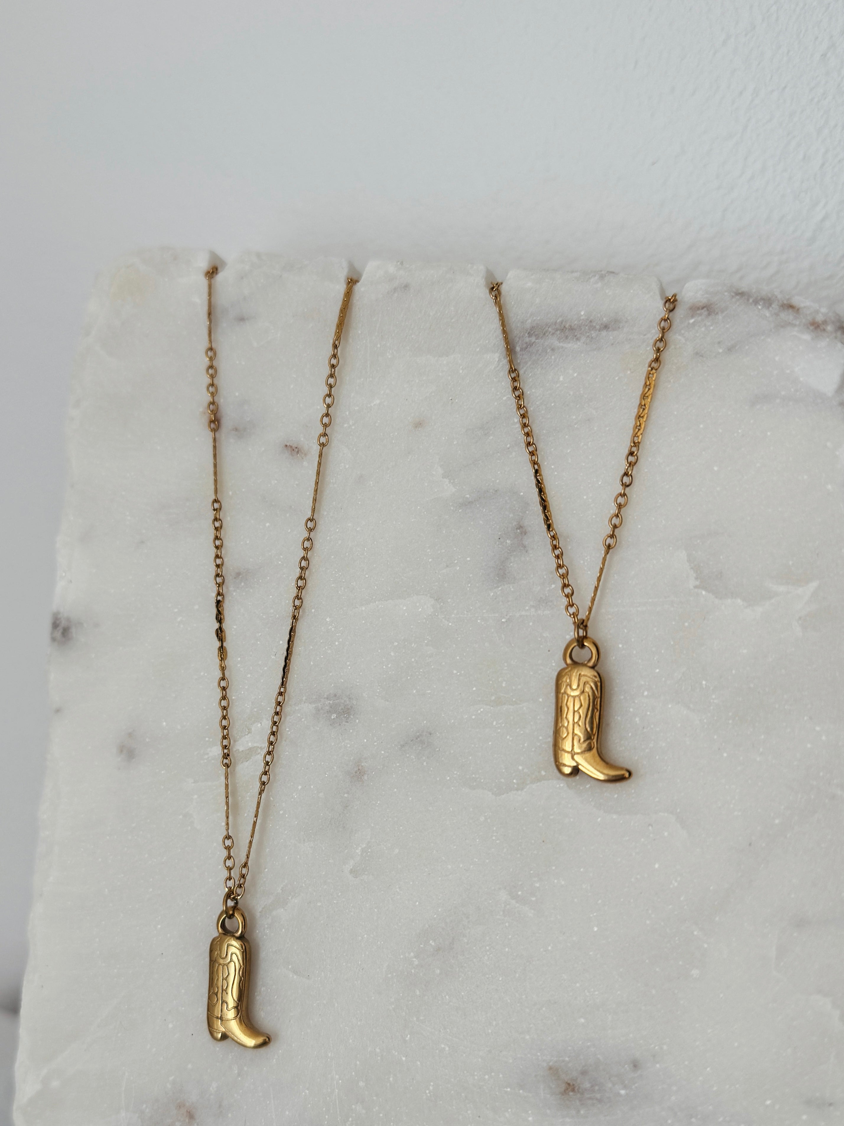Shania - Waterproof Cowboy Boot Necklace