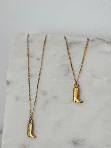 Shania - Waterproof Cowboy Boot Necklace