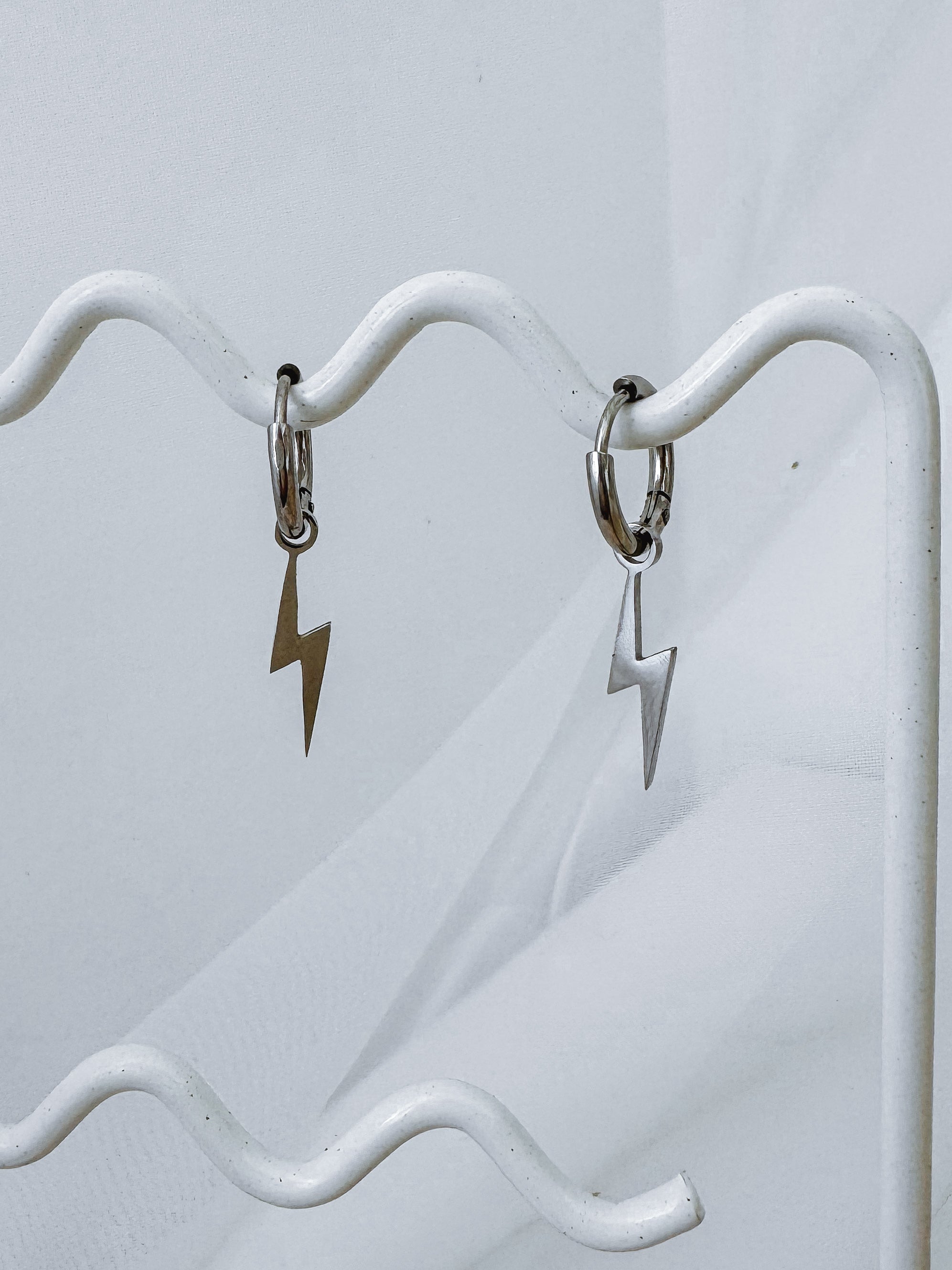 Christina - Waterproof Multiway Lightning Bolt Hoops