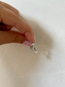 Beatrice - Waterproof Circle Stone Mini Hoops