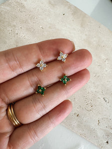 Tiffany - Flower Stone Studs