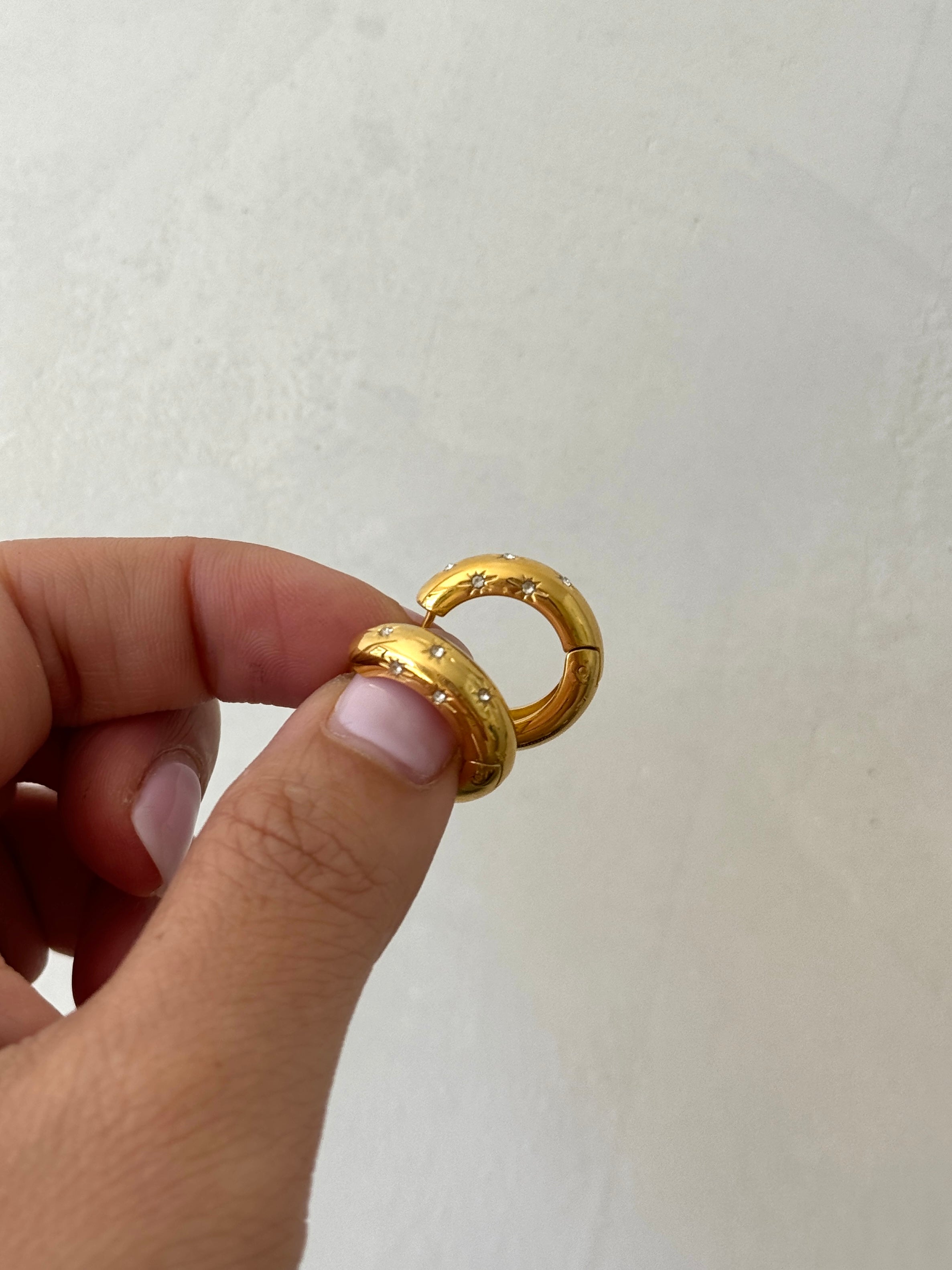 Florence - Waterproof Thick Statement Star Hoops