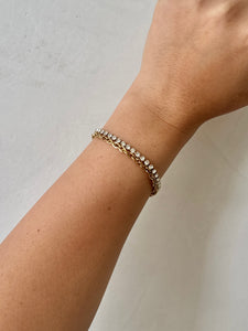 Kyra - Waterproof 2 in 1 Double Layer Crystal Stone Tennis Bracelet