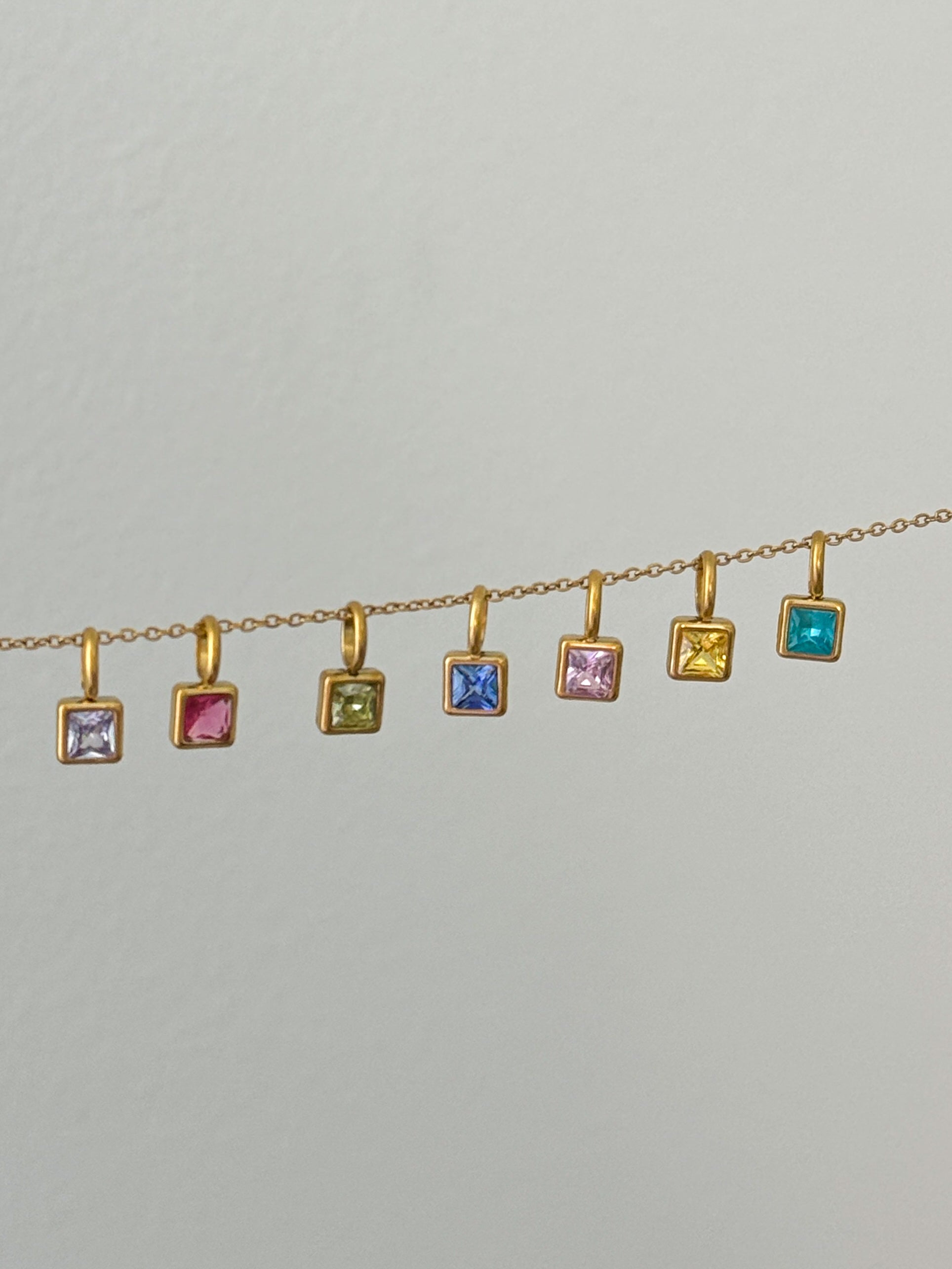 Birthstone Pendant - Multiway Waterproof Necklace