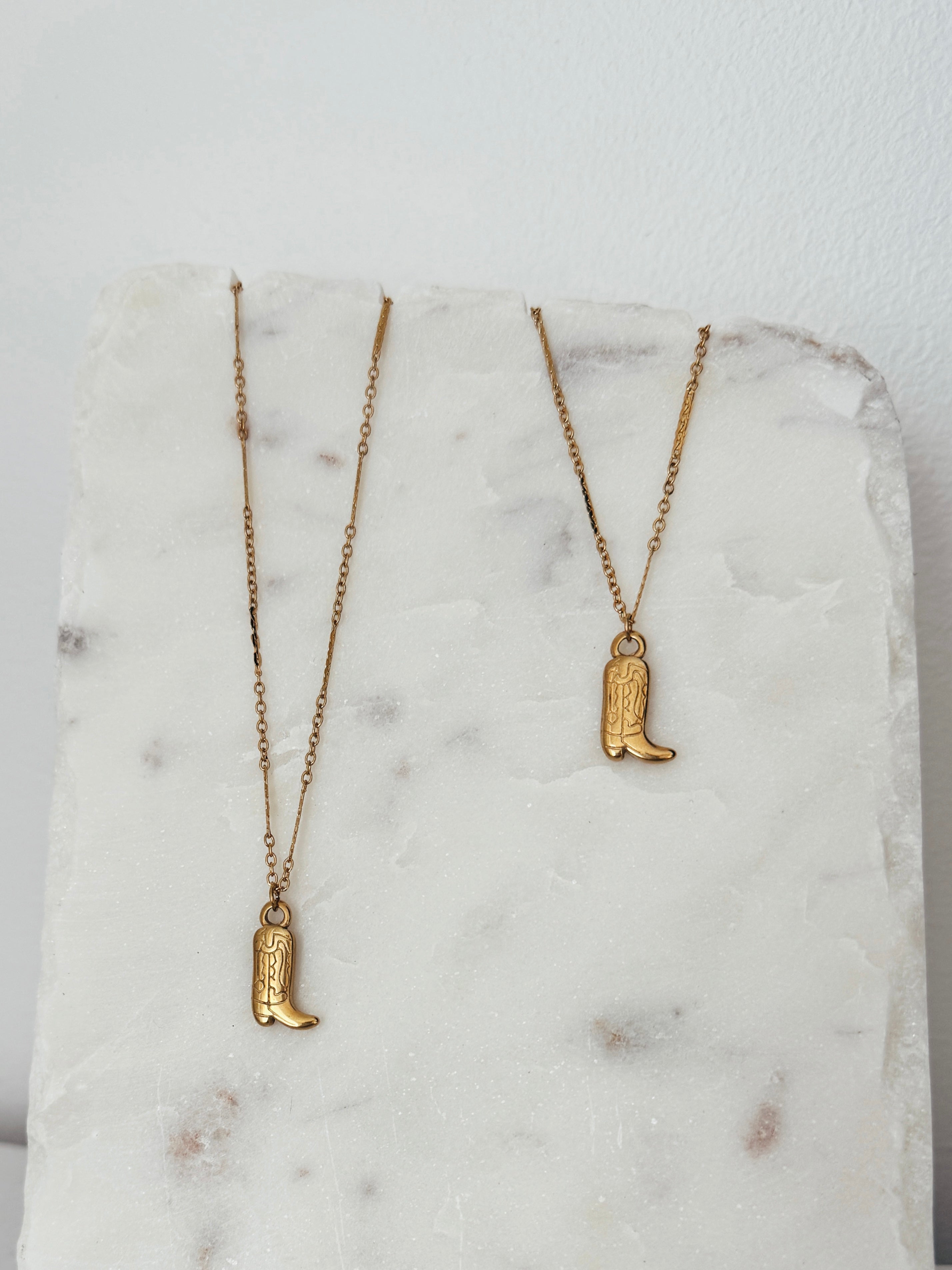 Shania - Waterproof Cowboy Boot Necklace