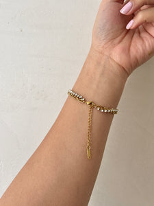 Kyra - Waterproof 2 in 1 Double Layer Crystal Stone Tennis Bracelet