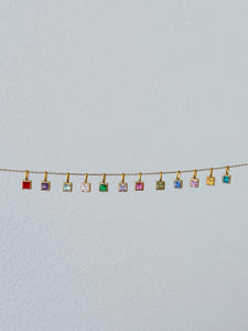 Birthstone Pendant - Multiway Waterproof Necklace