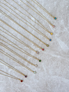 Birthstone Pendant - Multiway Waterproof Necklace
