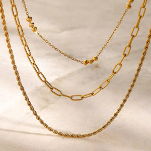 Marlie - Waterproof Triple Layer Necklace