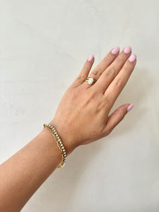 Kyra - Waterproof 2 in 1 Double Layer Crystal Stone Tennis Bracelet