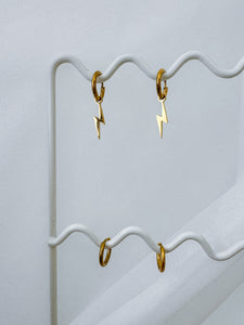 Christina - Waterproof Multiway Lightning Bolt Hoops