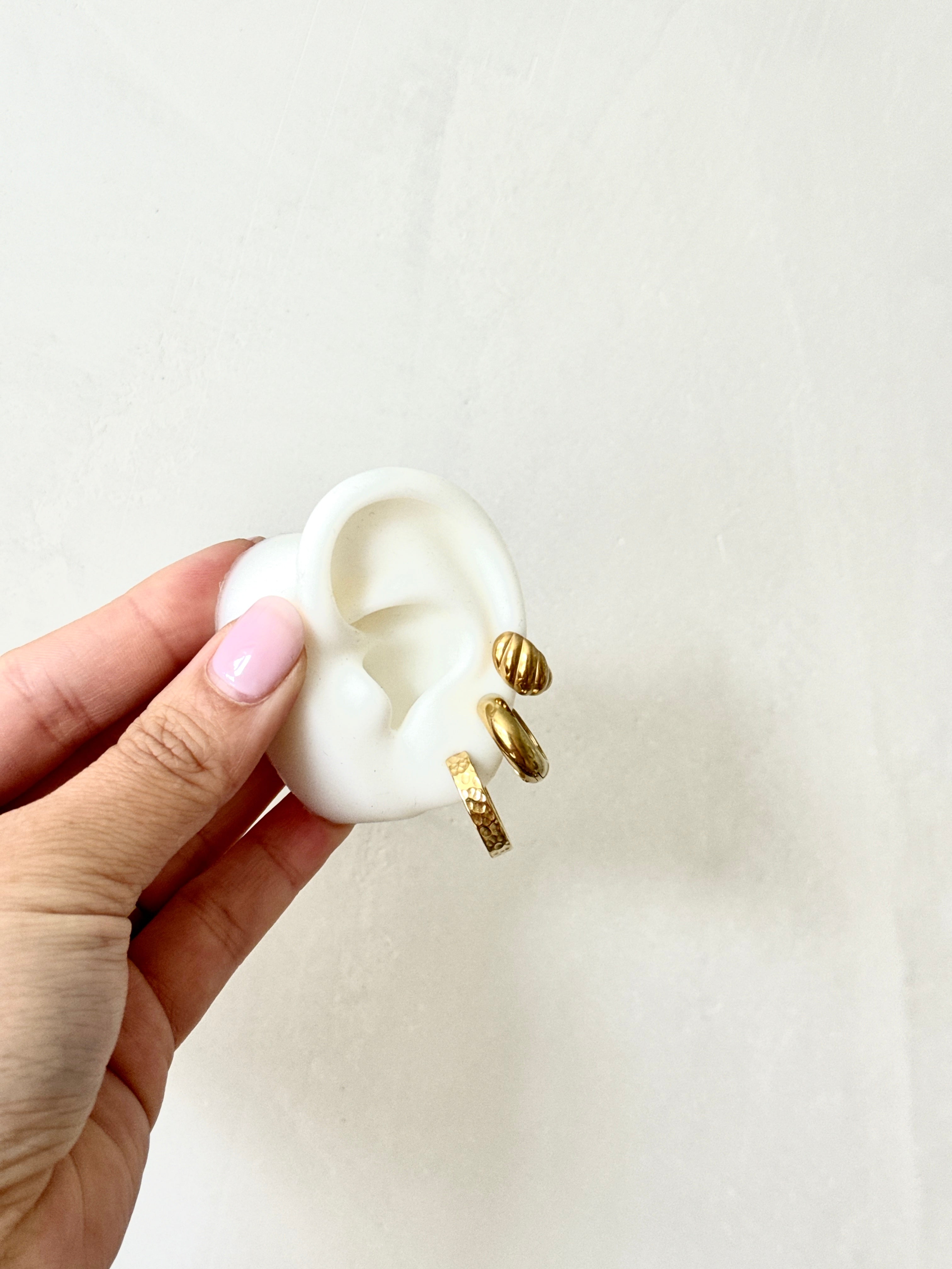 Marigold - Waterproof Thick Statement Everyday Hoops