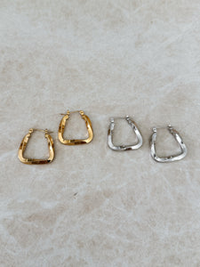 Goldie - Waterproof Irregular Statement Hoops