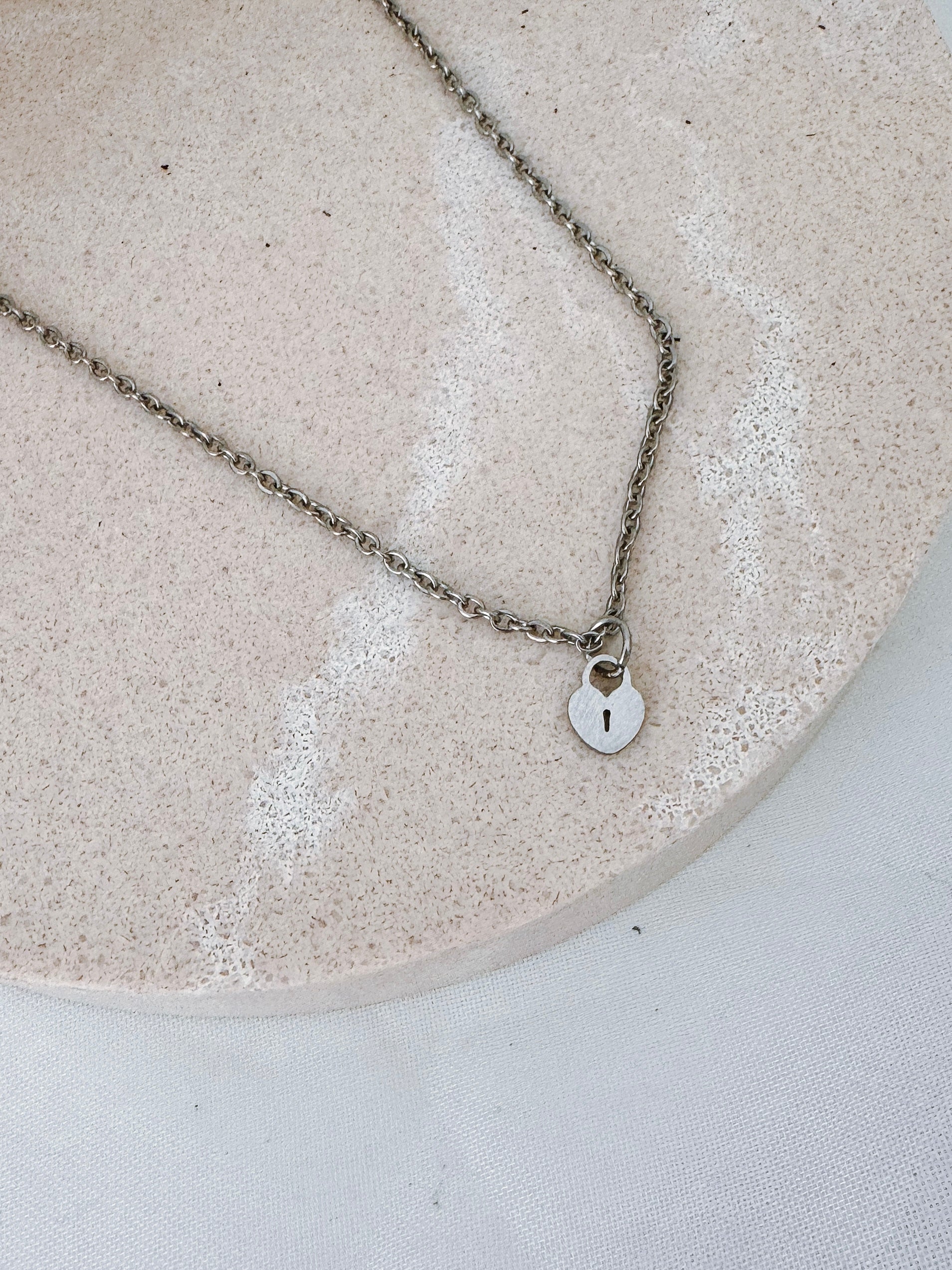 Kenzie - Waterproof Heart Lock Necklace