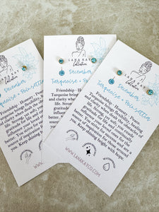 Birthstone Waterproof Earrings (Studs)
