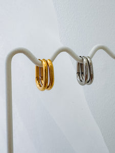 Gigi - Waterproof Link Statement Hoops