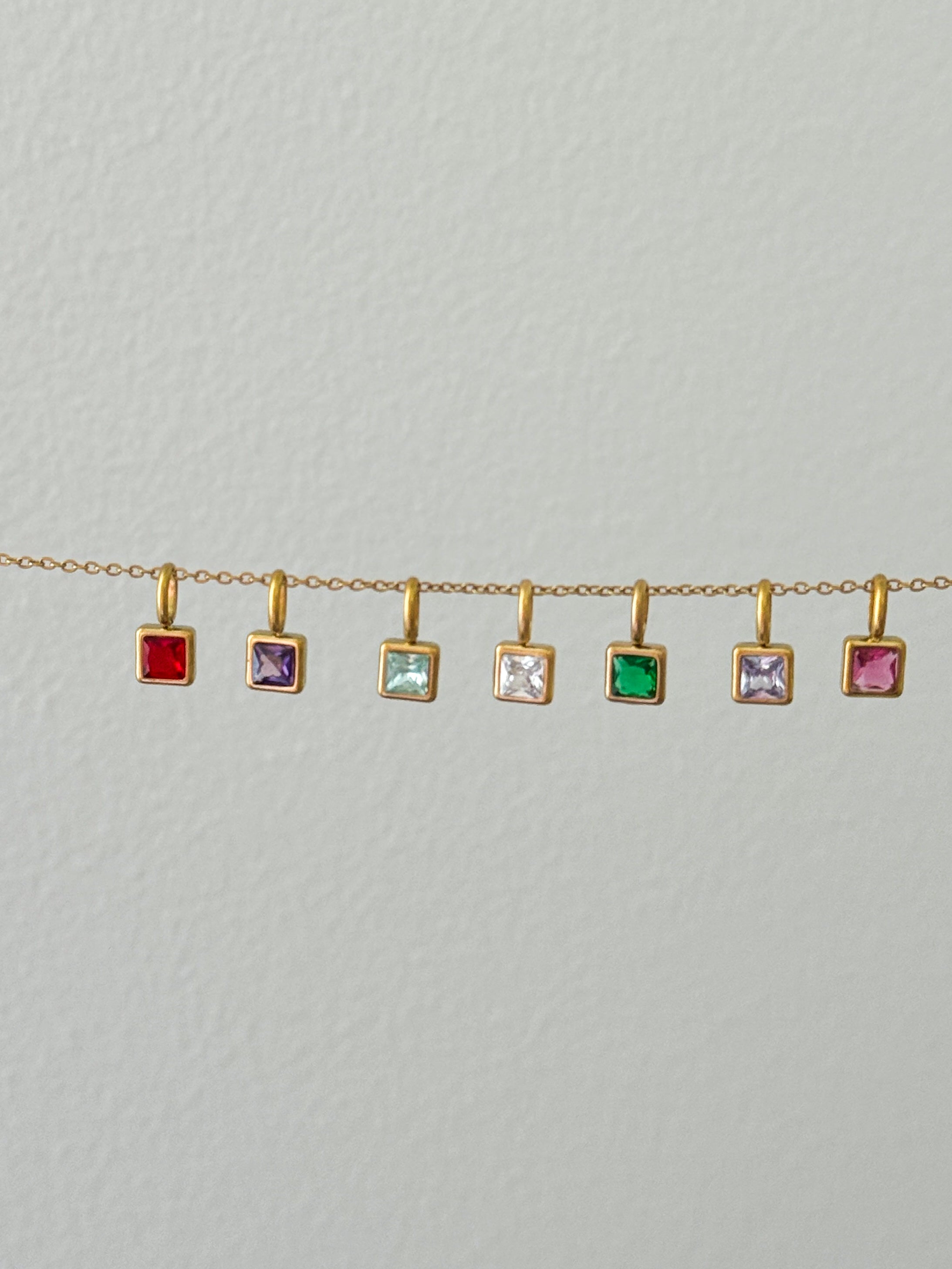 Birthstone Pendant - Multiway Waterproof Necklace