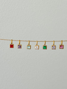 Birthstone Pendant - Multiway Waterproof Necklace