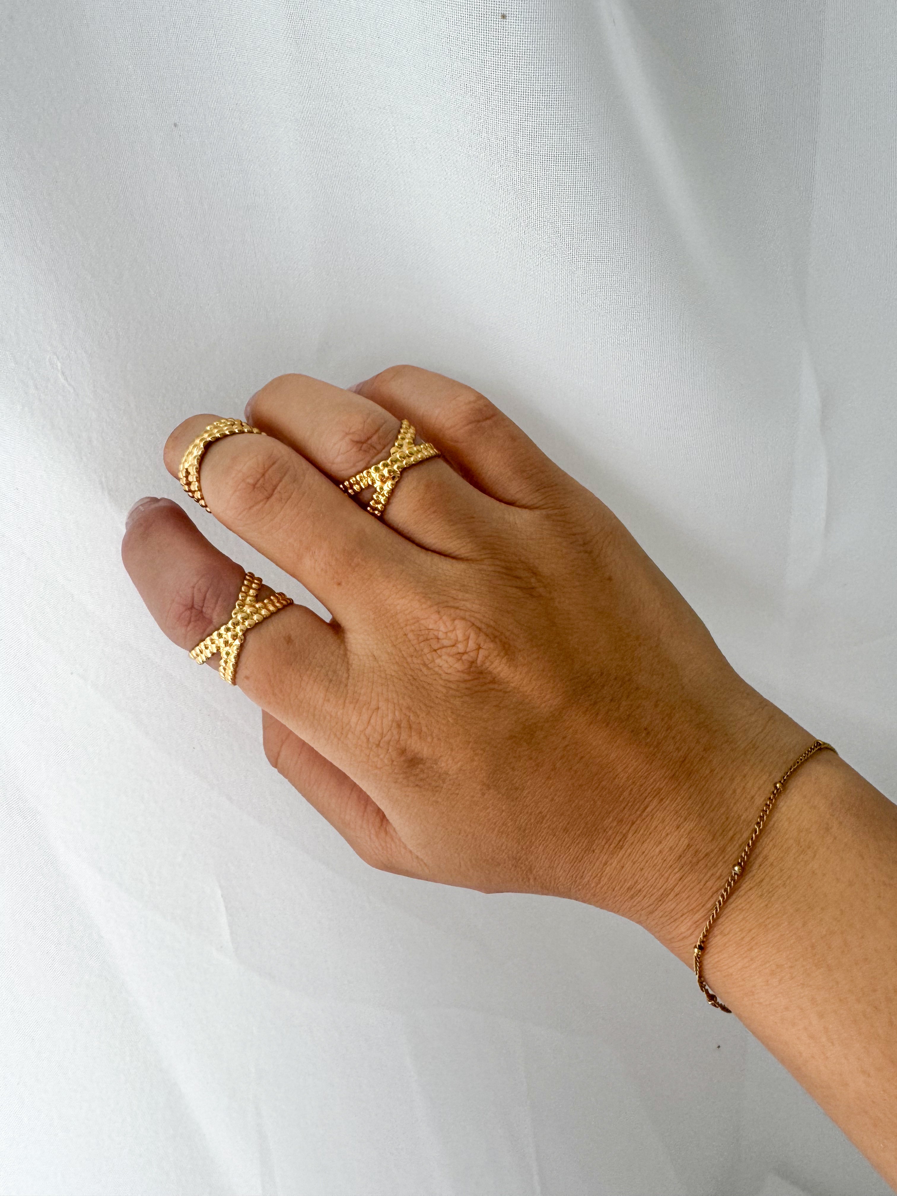 Daena - Waterproof Resizable Double Layer Ring