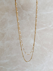 Lilian - Waterproof Double Layer Necklace Stack