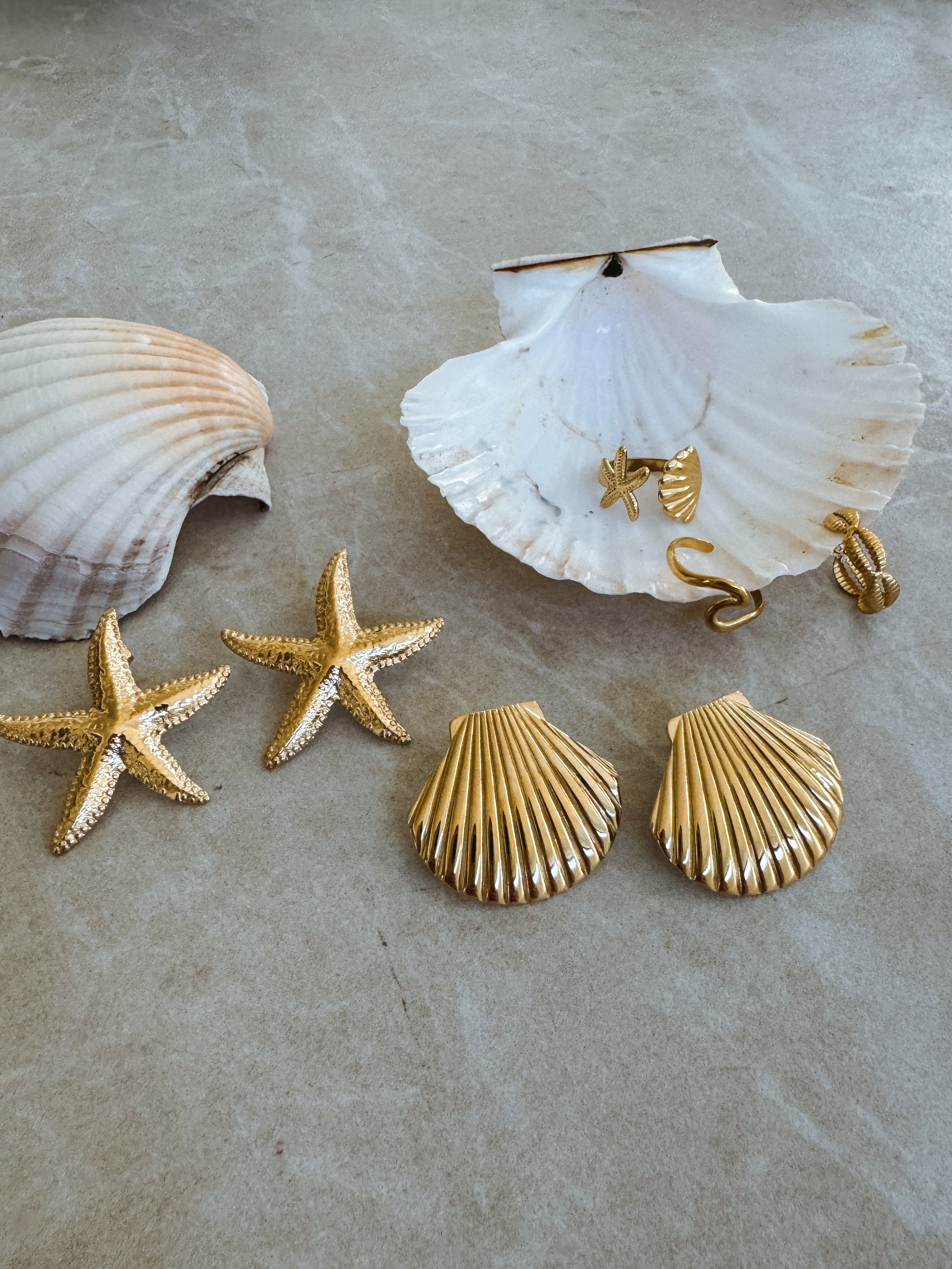 Ocean Starfish Waterproof Statement Earrings