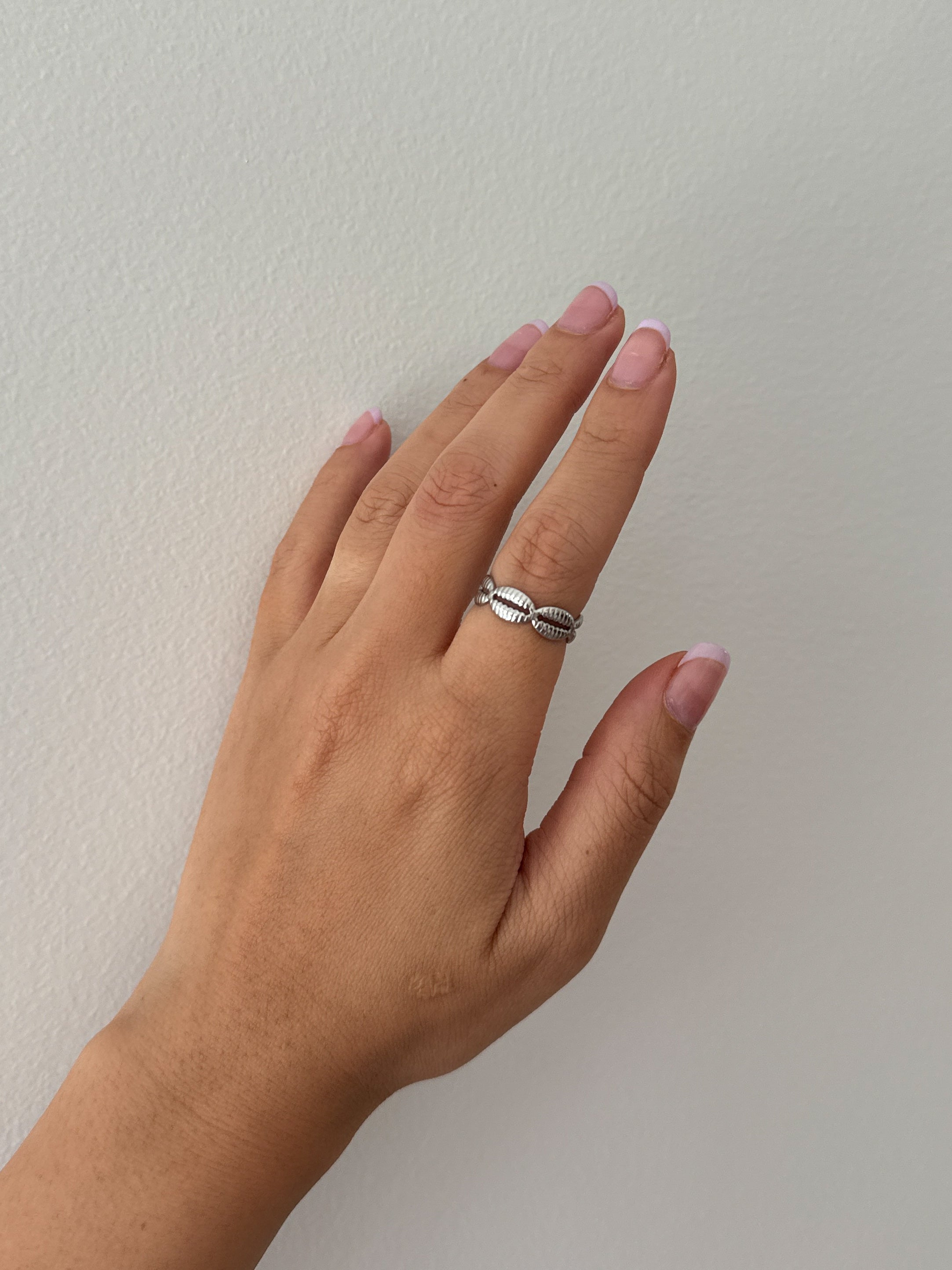 Ocean Cowrie Shell Ring - Waterproof and Resizable