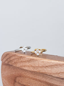 Tiffany - Waterproof Resizable Clover Flower Ring
