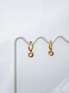 Madonna - Waterproof Multiway Circle Gemstone Hoops