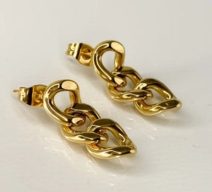 Bree - Waterproof Cuban Chain Studs