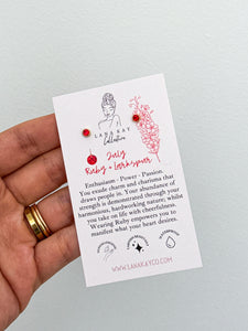 Birthstone Waterproof Earrings (Studs)