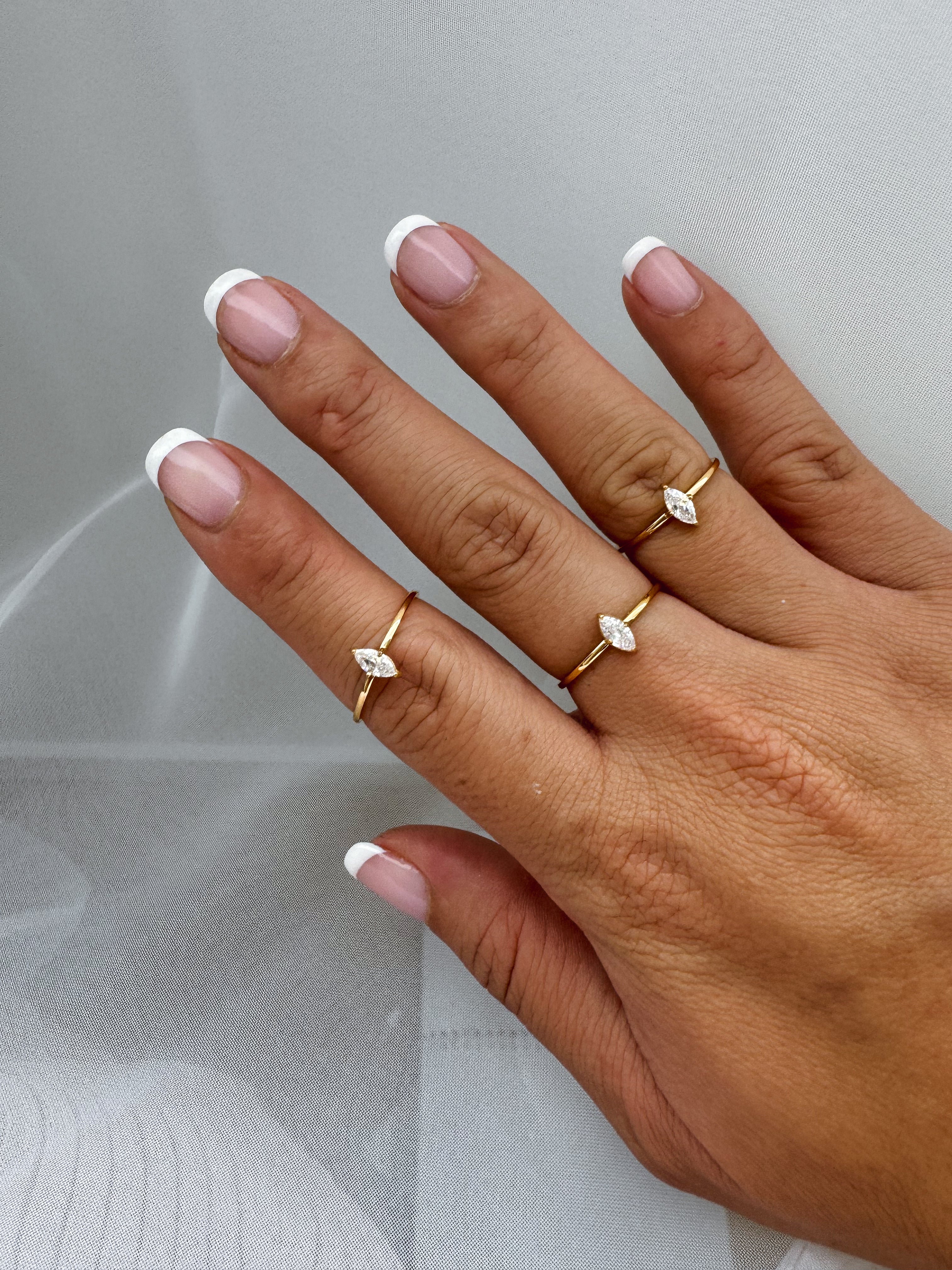 Suzie - Waterproof Marquise Oval Ring