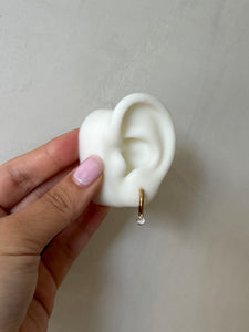 Beatrice - Waterproof Circle Stone Mini Hoops