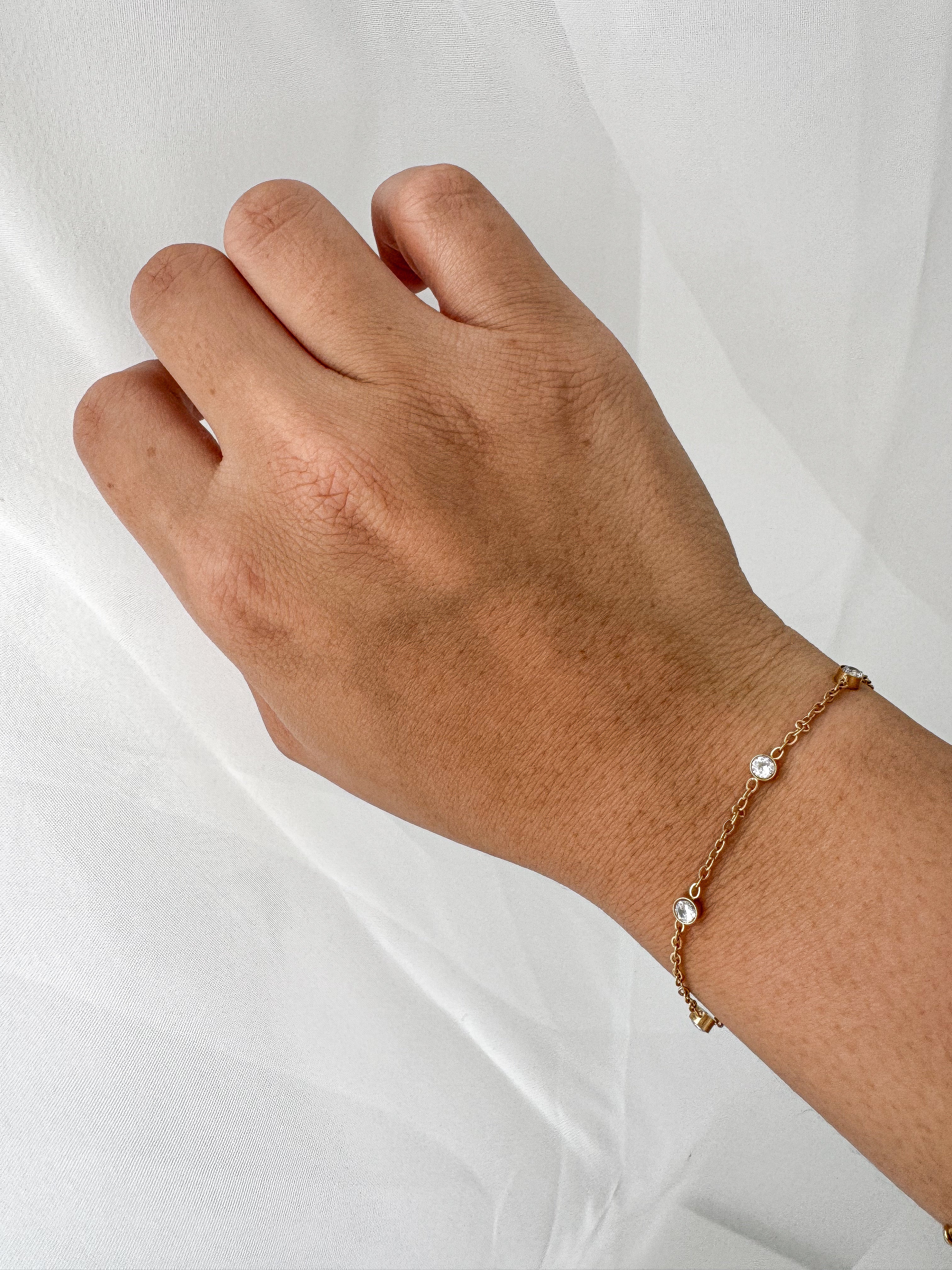 Deb - Waterproof Circle Stone Bracelet