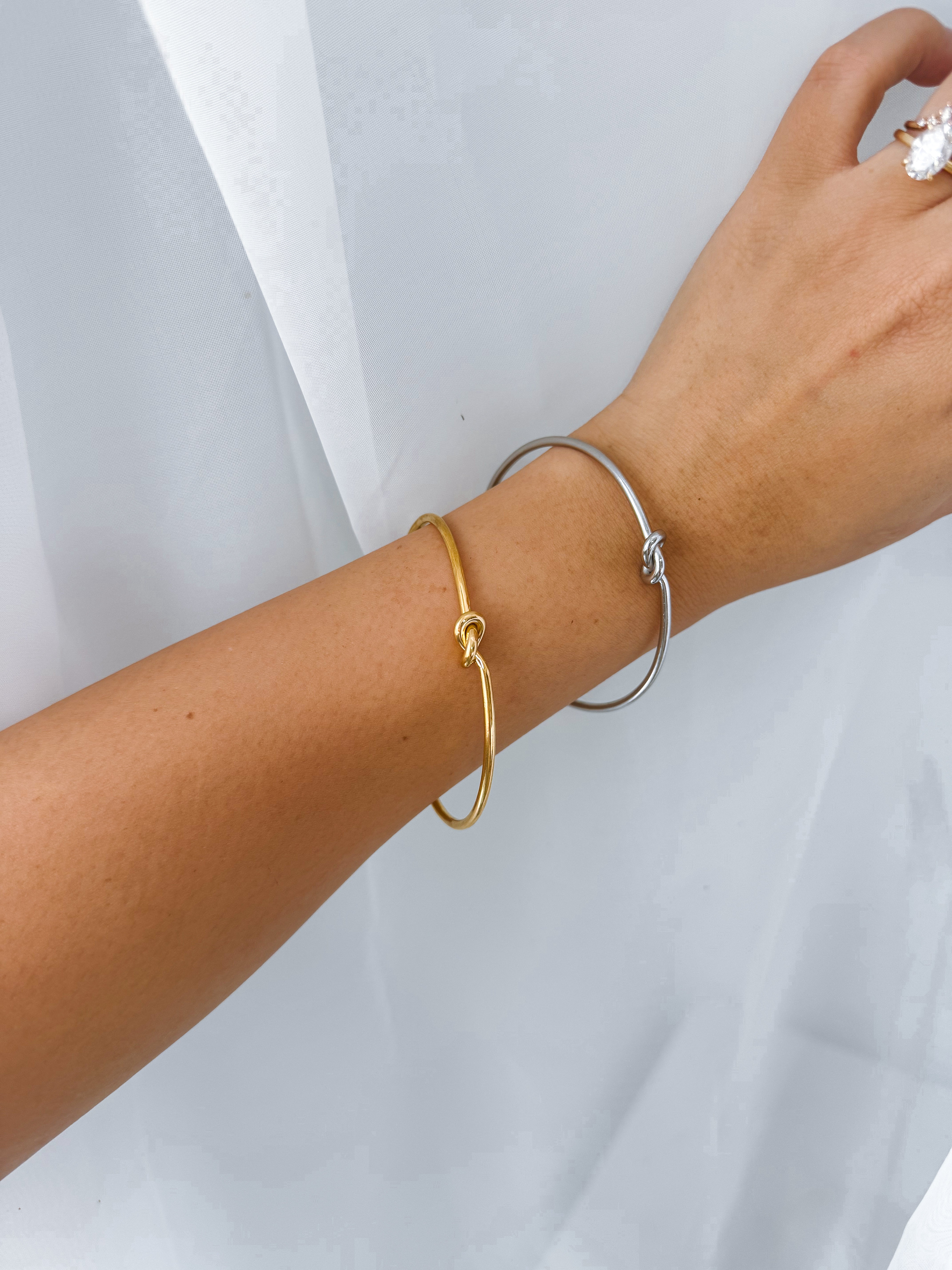 Alicia - Waterproof Knot Cuff Bangle