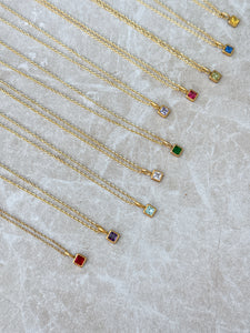Birthstone Pendant - Multiway Waterproof Necklace