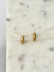 Marigold - Waterproof Thick Statement Everyday Hoops