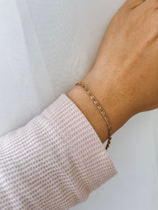 Chessy - Waterproof Thin Rolo Link Chain Bracelet