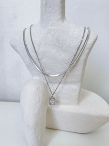 Lisa - Waterproof Double Layer and Stone Necklace Stack