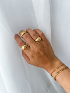 Lori - Waterproof Statement Croissant Ring