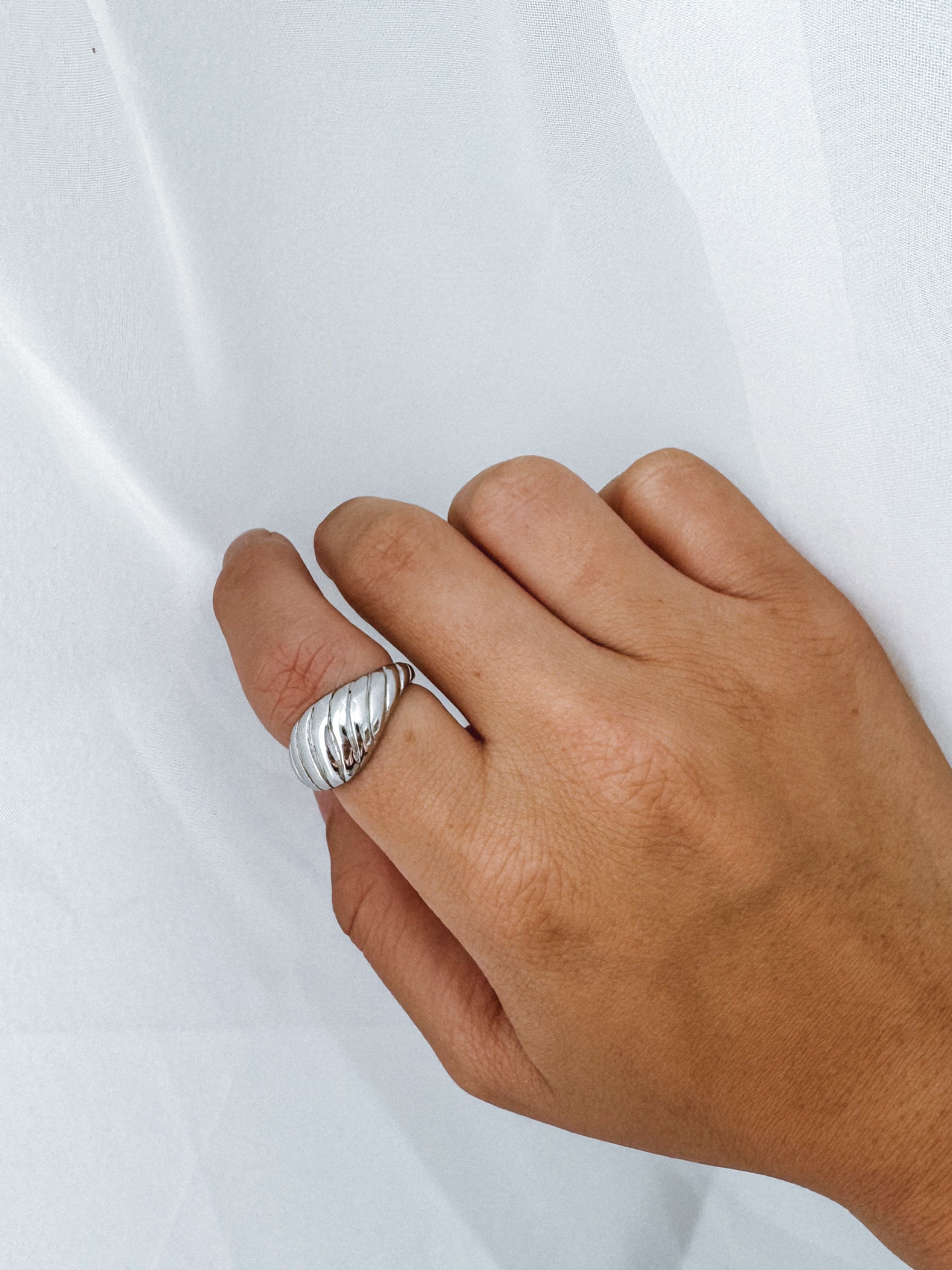 Lori - Waterproof Statement Croissant Ring