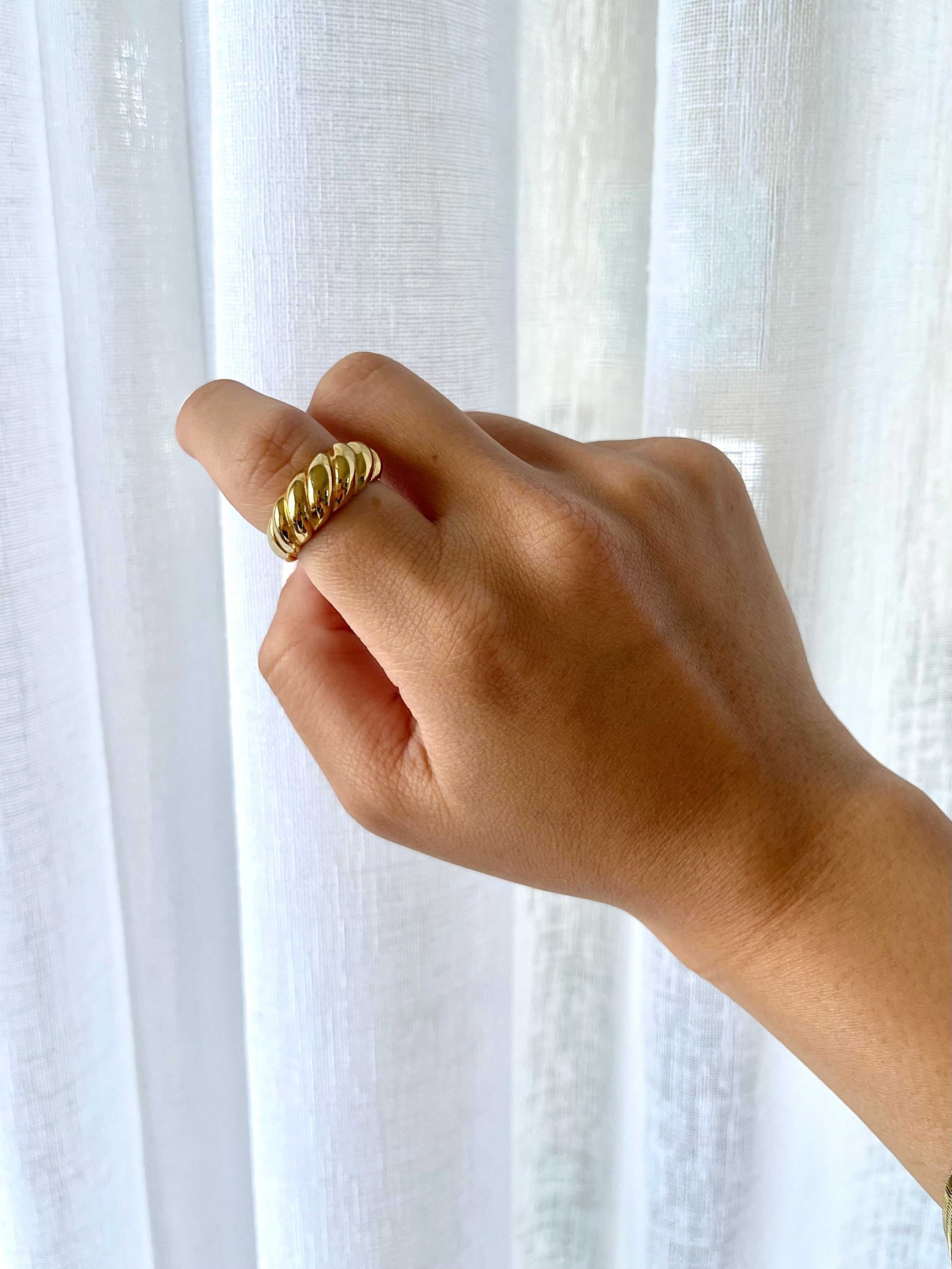 Georgie - Waterproof Statement Croissant Ring